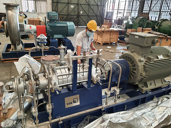 Read more about the article Pengiriman pompa KSB HDA (high pressure boiler feed pump) untuk customer di Riau