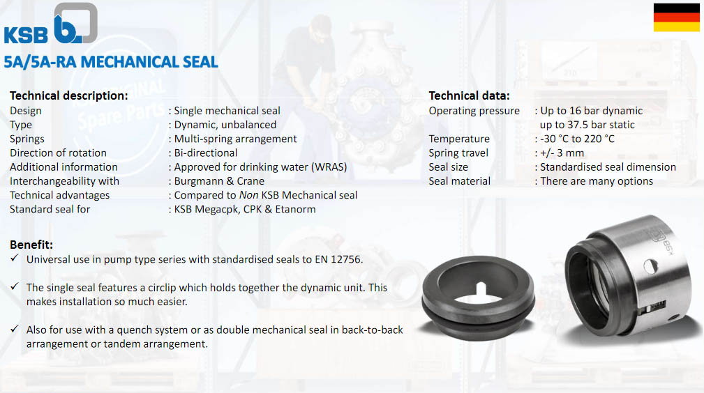 Read more about the article KSB 5A Mechanical Seal