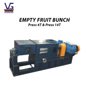 Single Screw Empty Fruit Bunch Press Unit